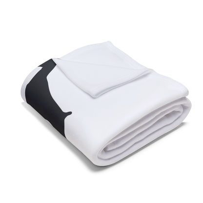 Doberman Silhouette Arctic Fleece Blanket