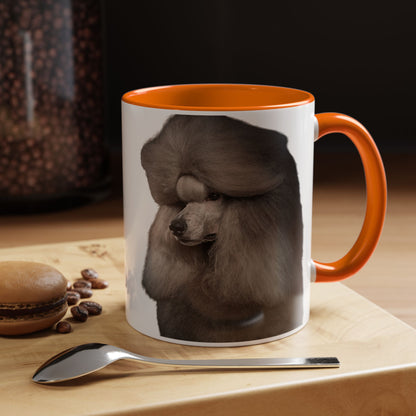 Poodle Head 2-Tone Coffee Mug