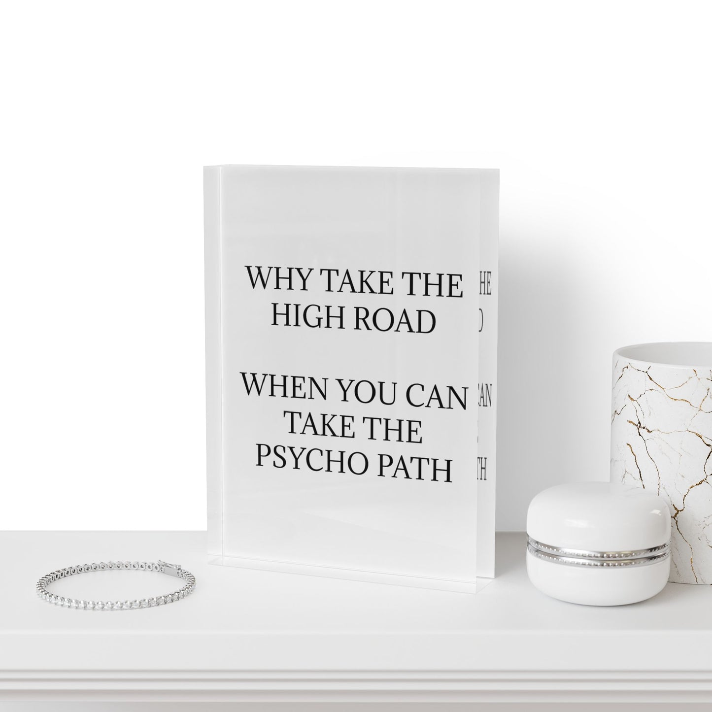 Psycho Path Acrylic Photo Block