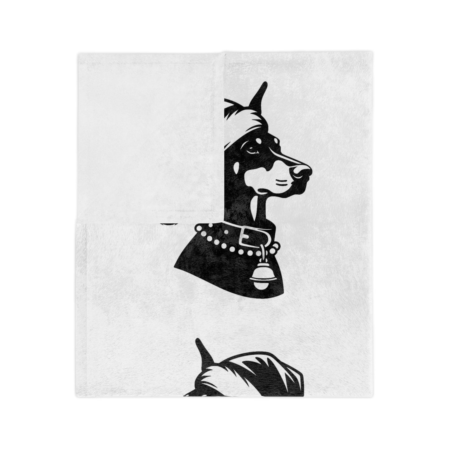 Santa Paws Doberman Velveteen Microfiber Blanket