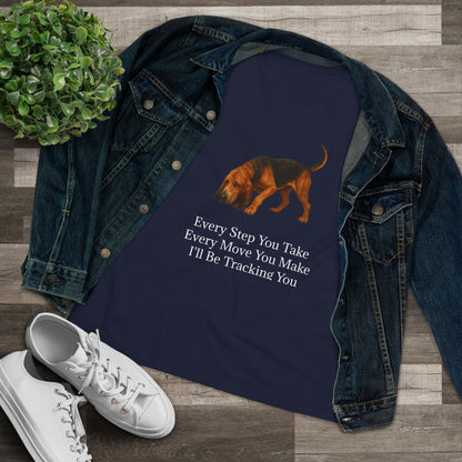 Tracking You Women's Short Sleeve Crewneck Tee