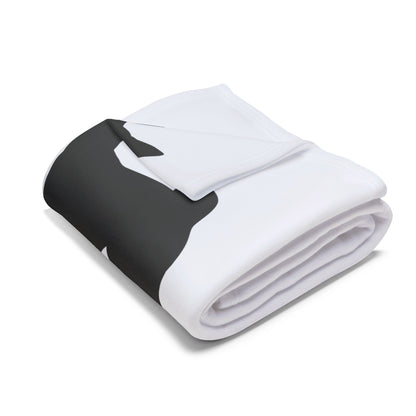 Basenji Silhouette Arctic Fleece Blanket