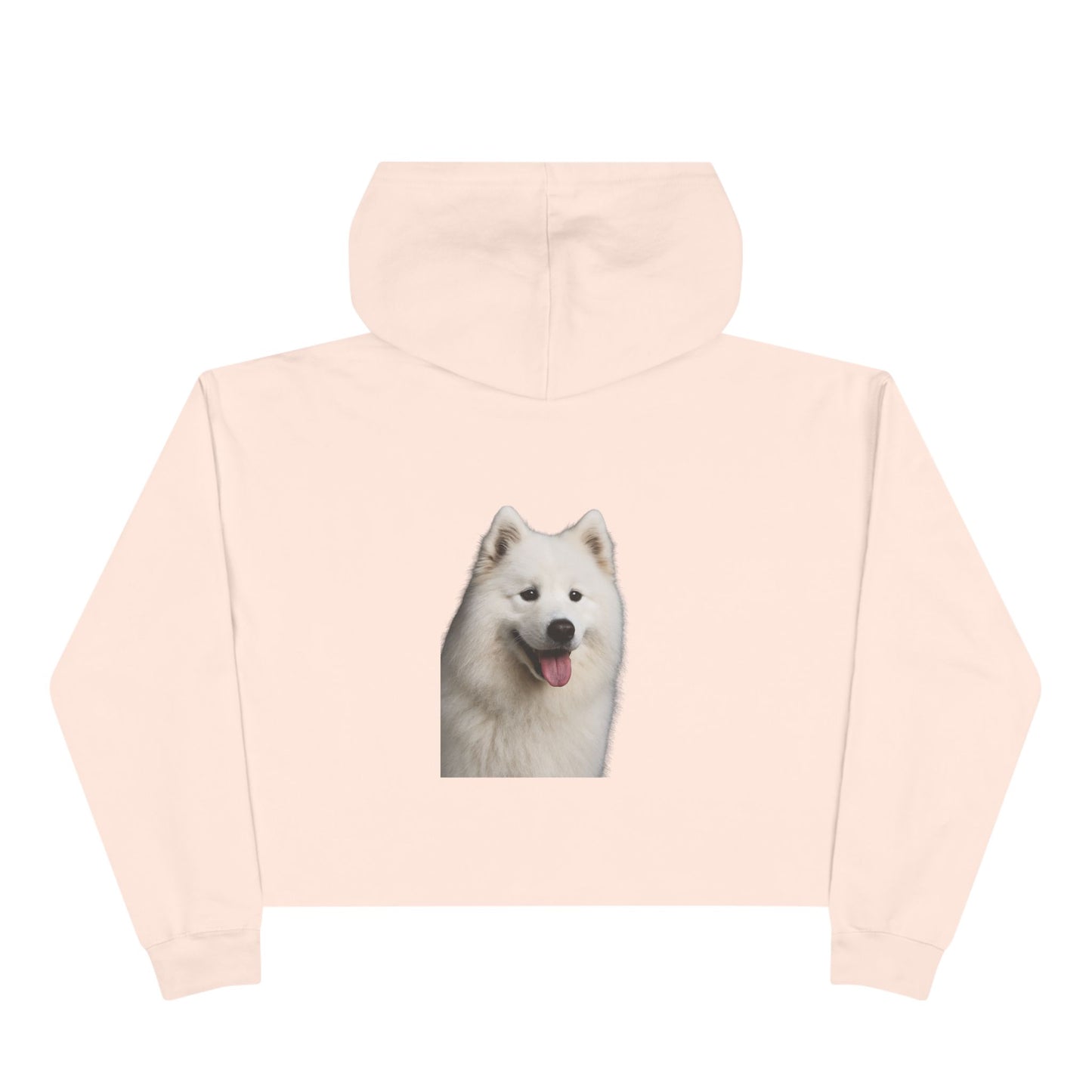 Samoyed Head Women's Crop Hoodie