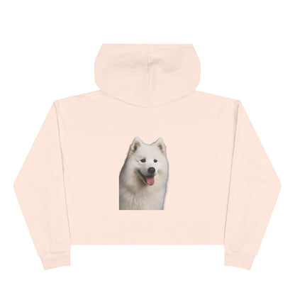 Samoyed Head Women's Crop Hoodie