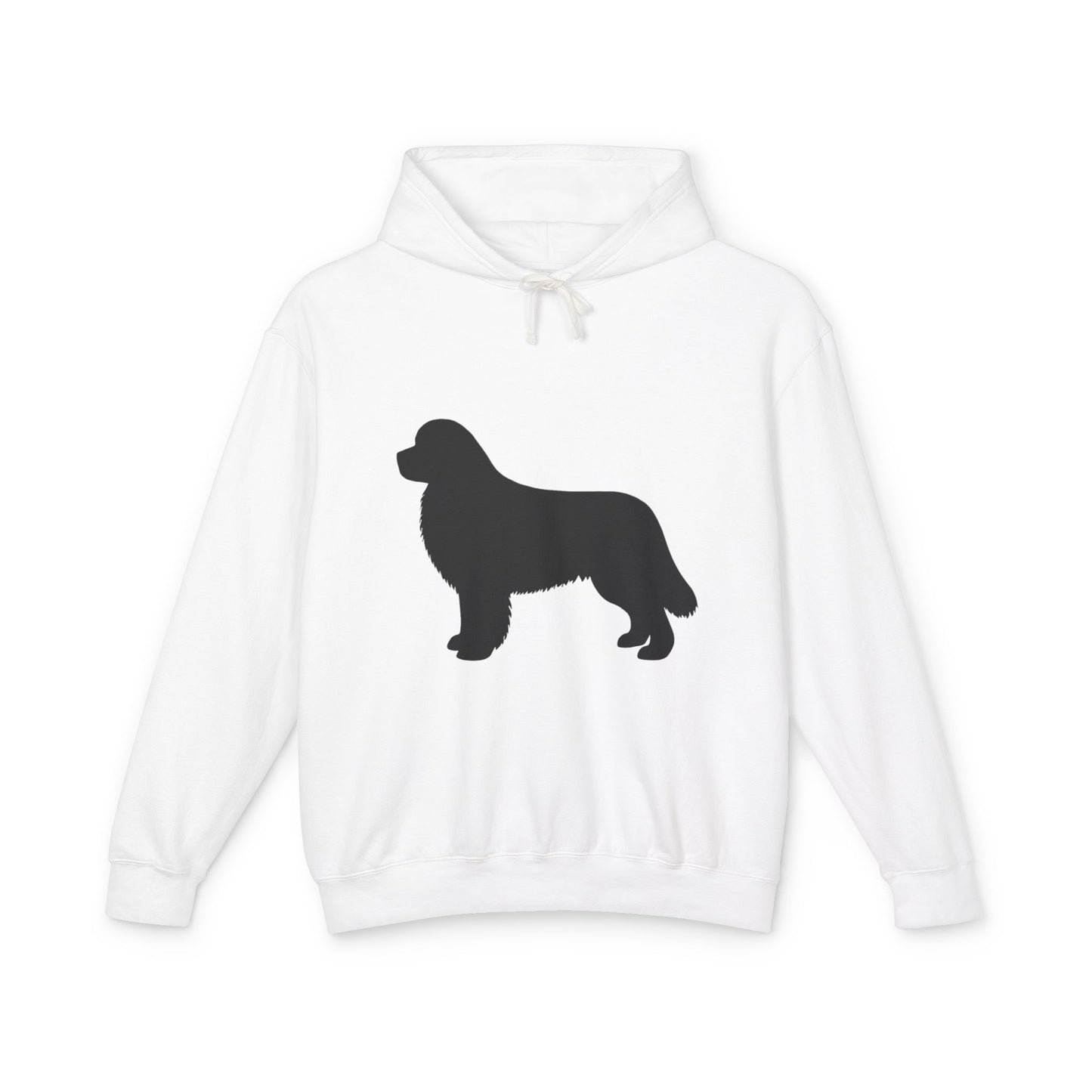 Newfie Silhouette Unisex Lightweight Hoodie