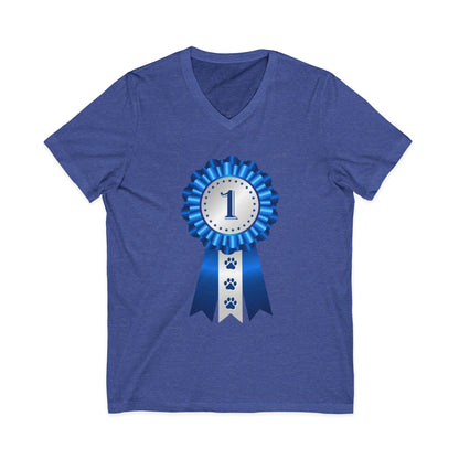 Show Ribbon Unisex Short Sleeve V-Neck Tee