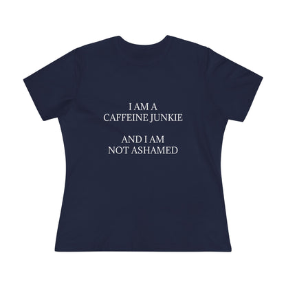 Caffeine Junkie Women's Short Sleeve Crewneck Tee