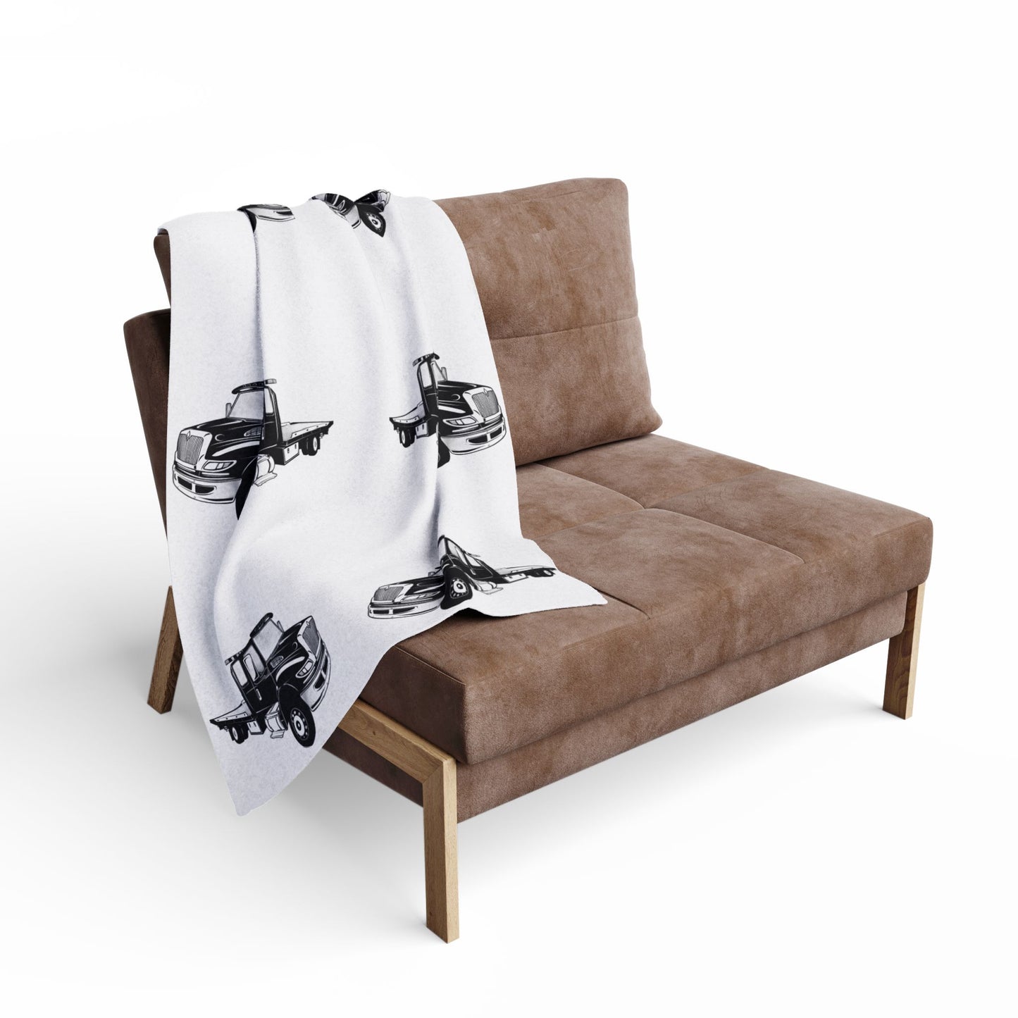 Flatbed Tow Truck Arctic Fleece Blanket