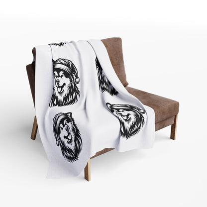 Santa Paws Malamute Arctic Fleece Blanket
