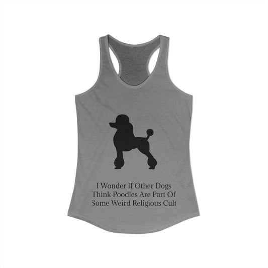 I Wonder Women's Racerback Tank