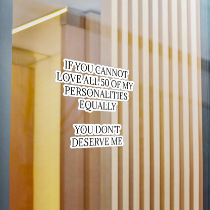 50 Personalities Vinyl Decal