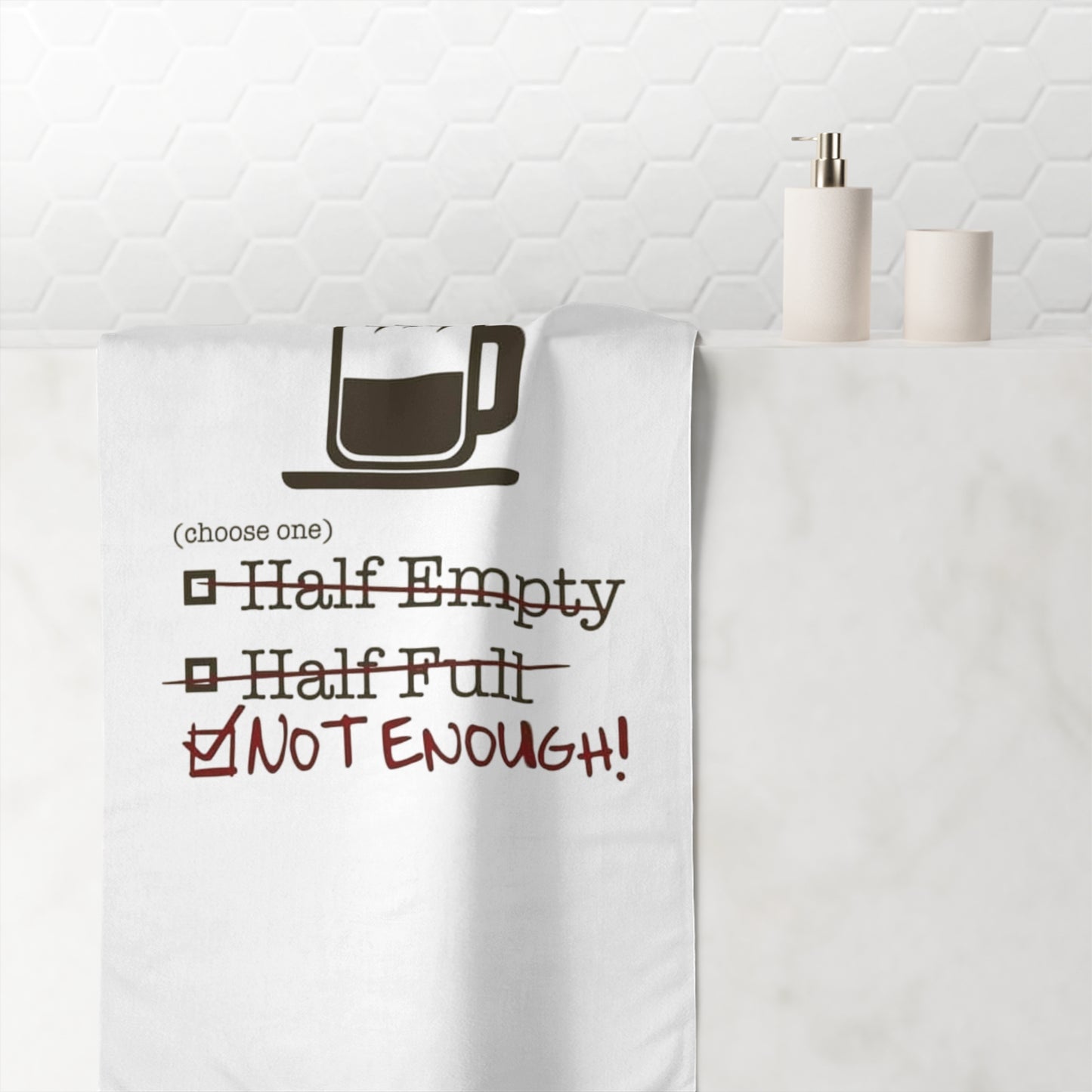 Not Enough Mink-Cotton  Beach Towel