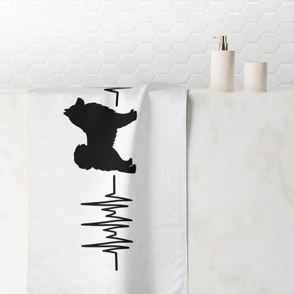 My Heart Beats For Samoyeds Mink-Cotton  Beach Towel