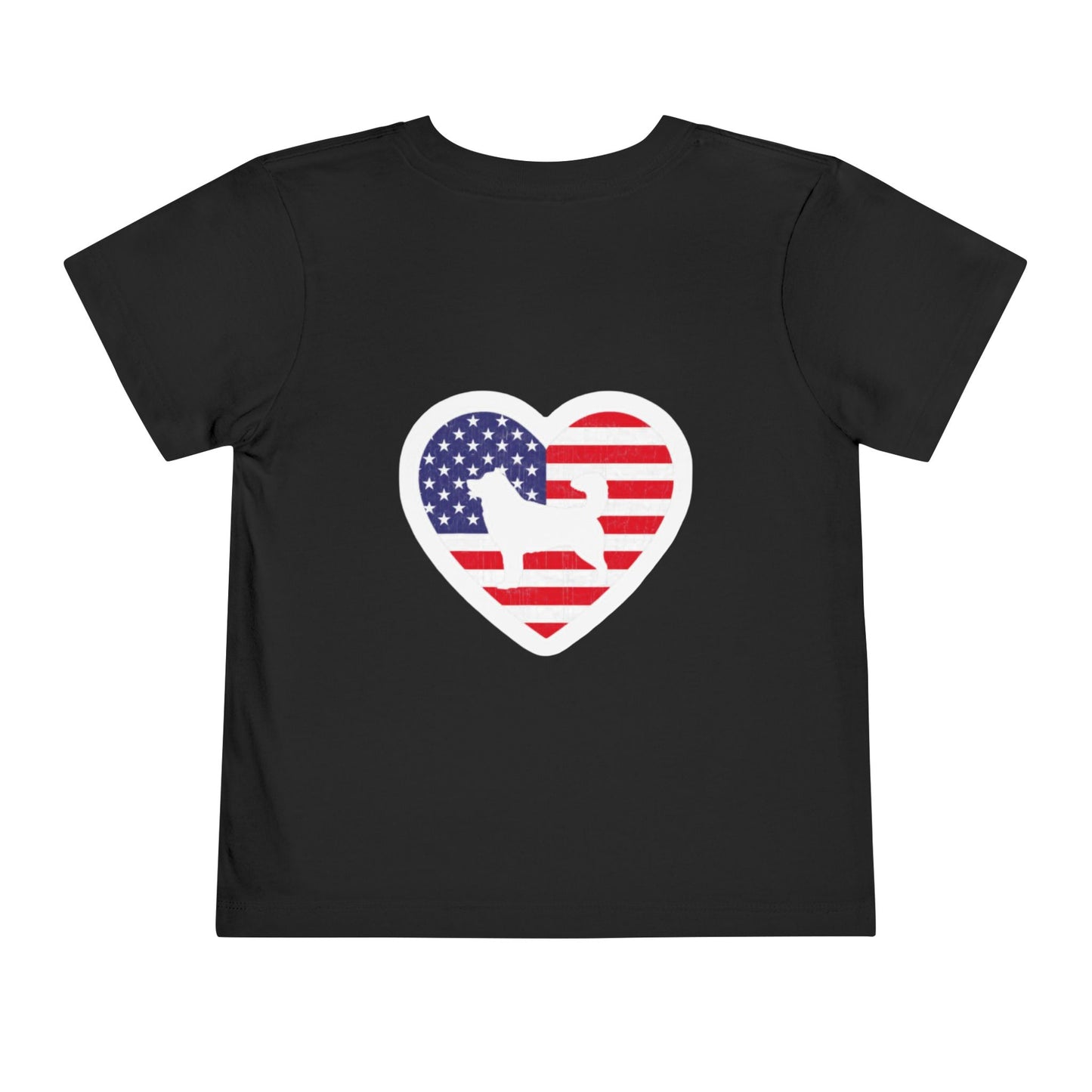 Malamute Flag Toddler Unisex Short Sleeve Crewneck Tee