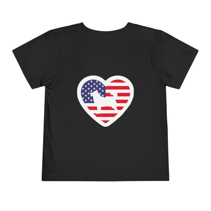Malamute Flag Toddler Unisex Short Sleeve Crewneck Tee