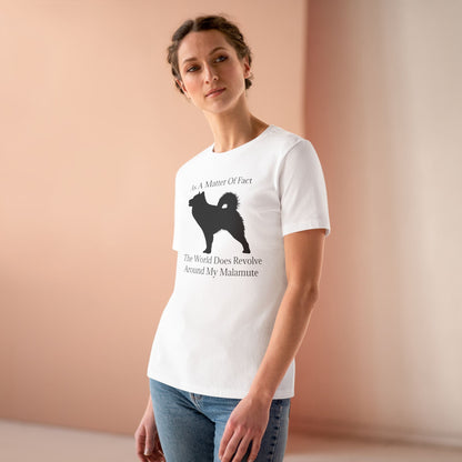 Matter Of Fact Malamute Women's Short Sleeve Crewneck Tee