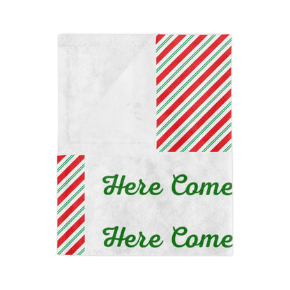 Here Comes Amazon Velveteen Microfiber Blanket