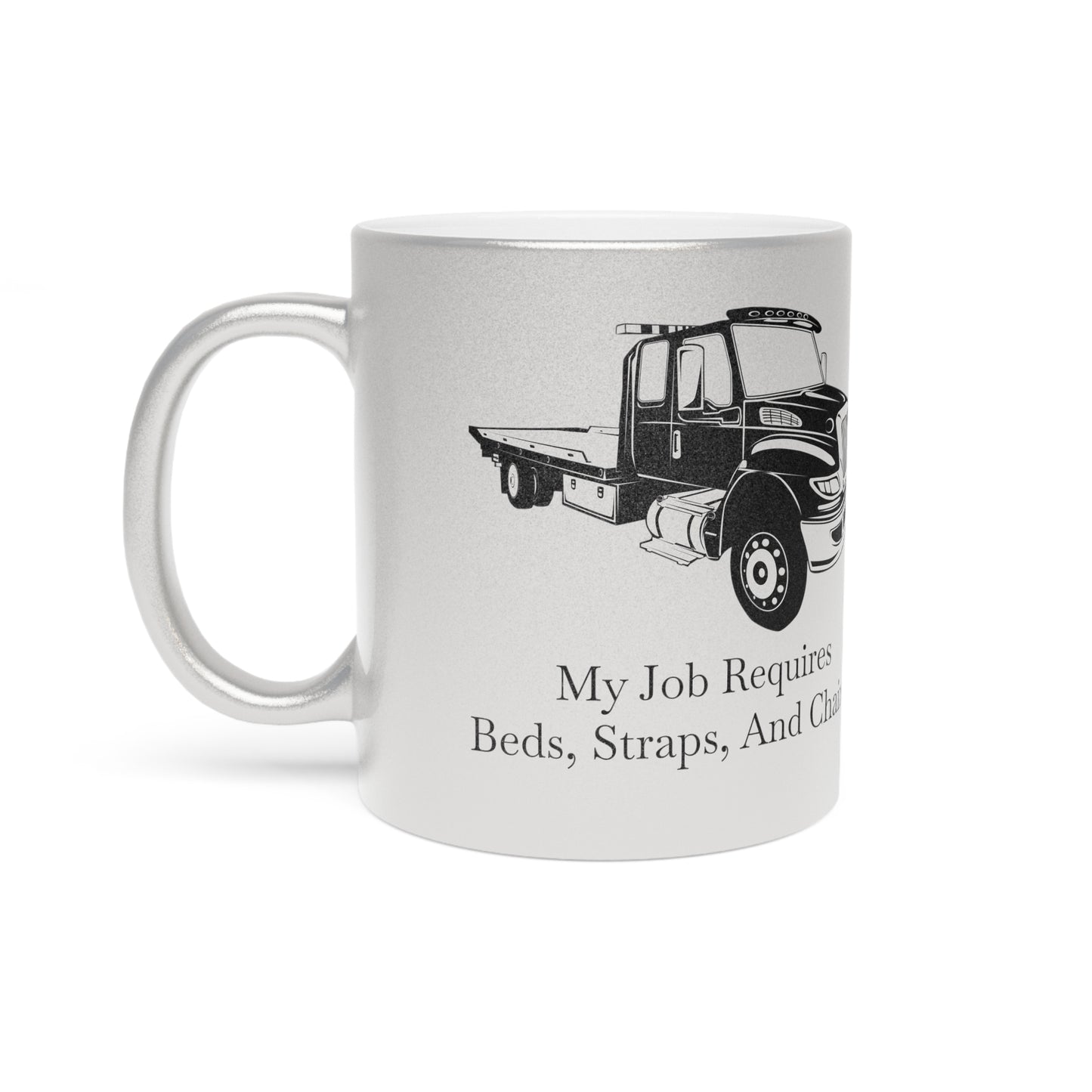 Beds, Straps, And Chains Metallic Coffee Mug