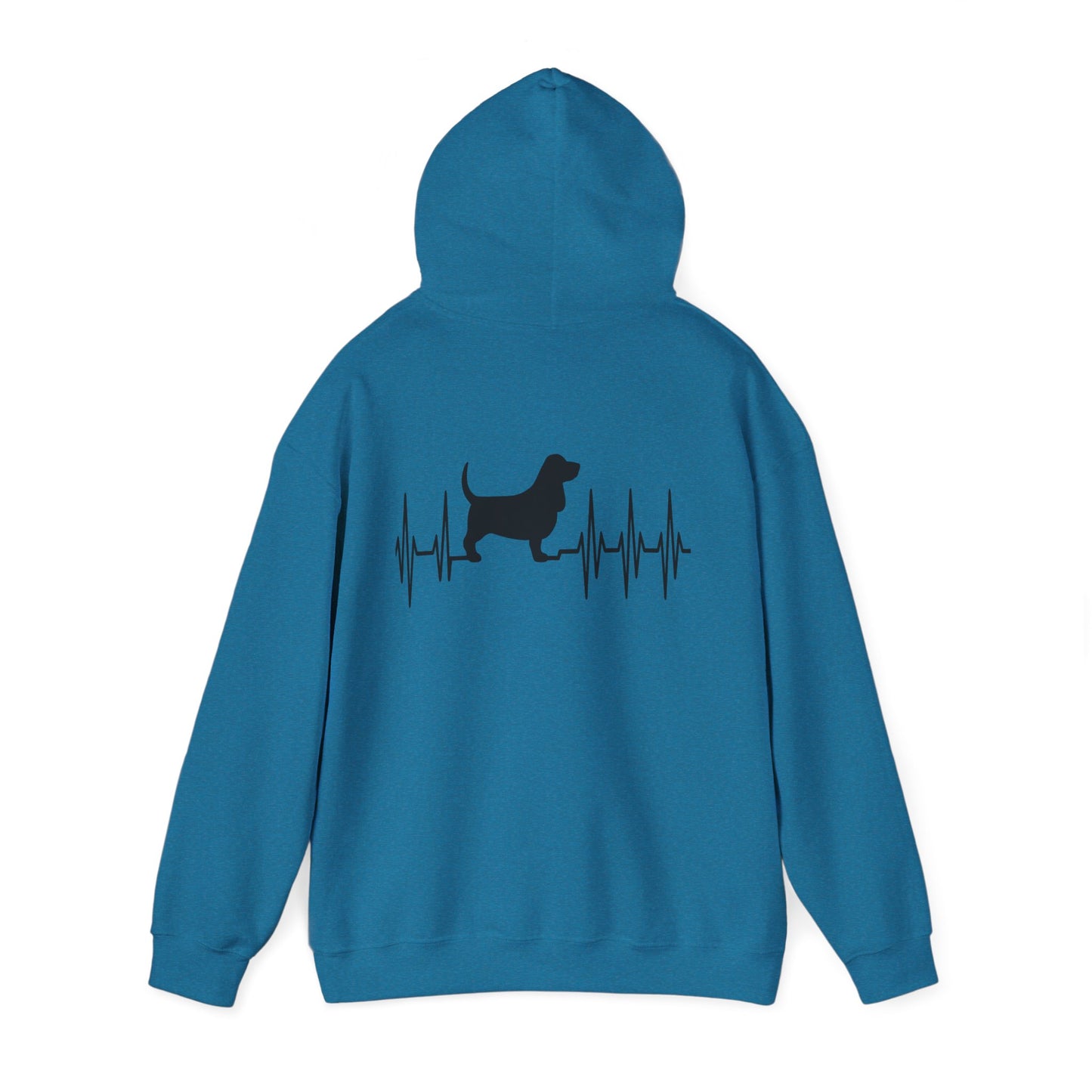My Heart Beats For Basset Hounds Unisex Hoodie