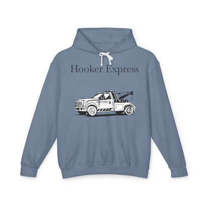 H**ker Express Wheel Lift Tow Truck Unisex Lightweight Hoodie
