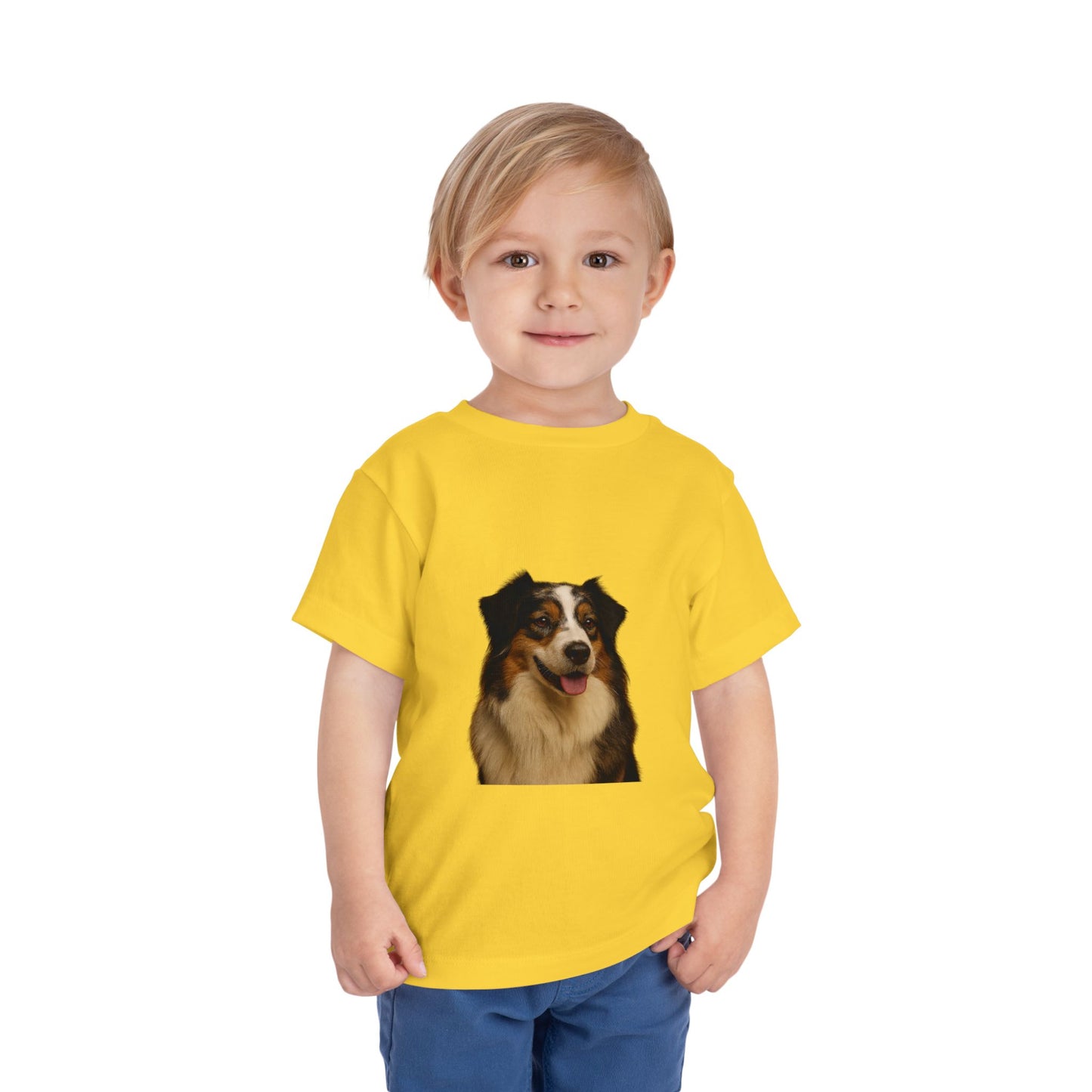 Aussie Head Toddler Unisex Short Sleeve Crewneck Tee