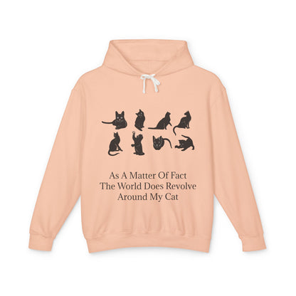 Matter Of Fact Cat Unisex Lightweight Hoodie