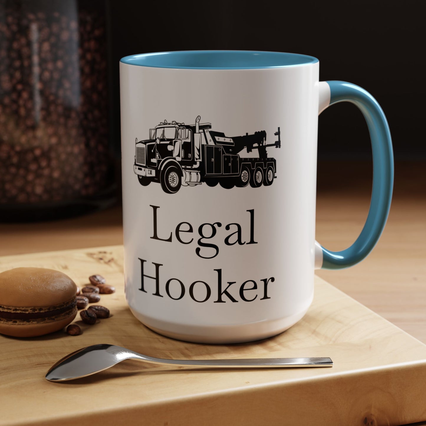 Legal H**ker Heavy Tow Truck 2-Tone Coffee Mug