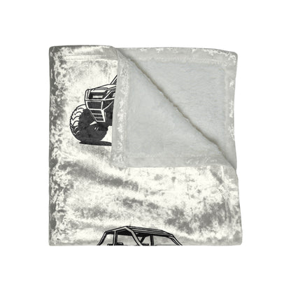 Off The Beaten Path Side By Side Crushed Velvet Blanket