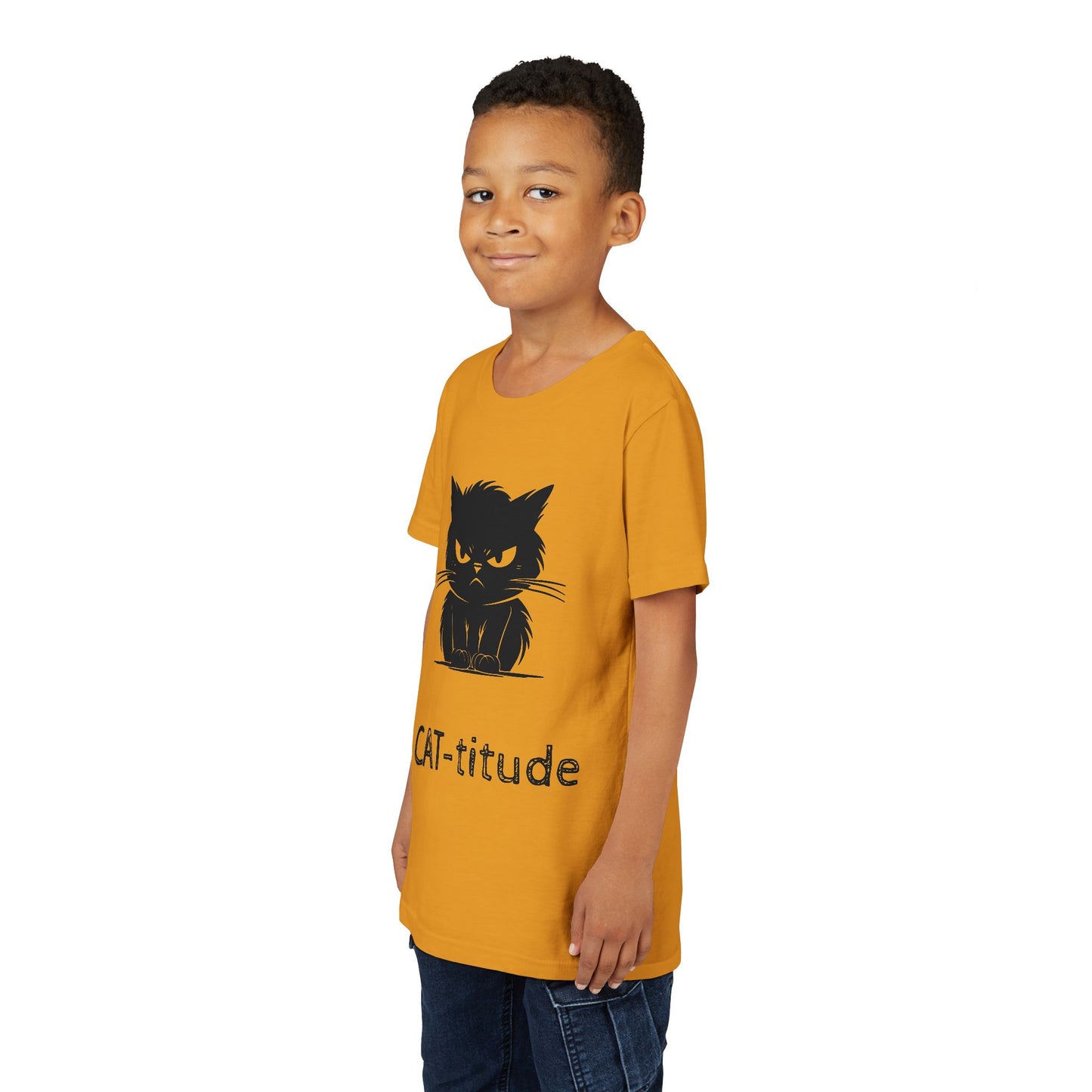 CAT-titude Youth Unisex Short Sleeve Crewneck Tee