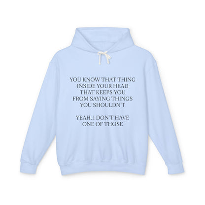 No Filter Unisex Lightweight Hoodie