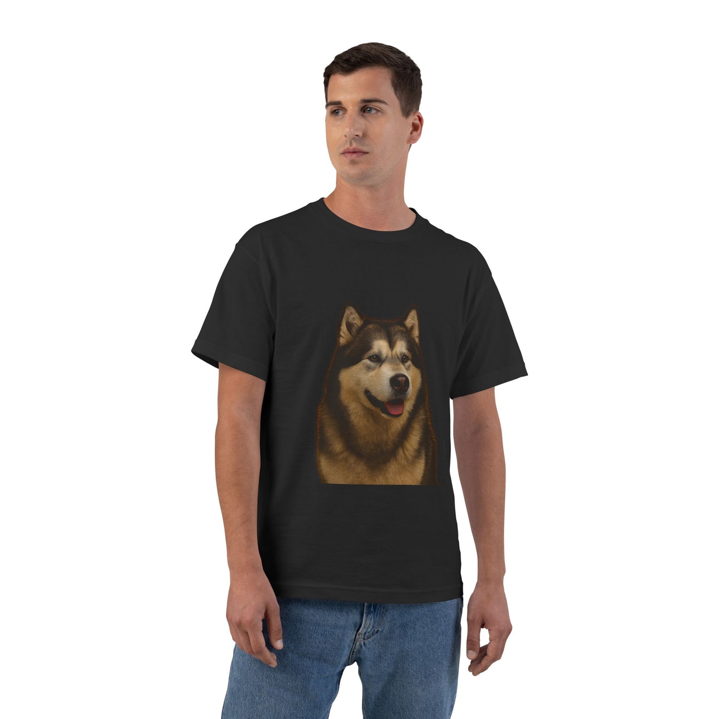 Malamute Head Men's Short-Sleeve Crewneck Tee