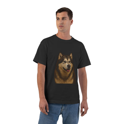Malamute Head Men's Short-Sleeve Crewneck Tee