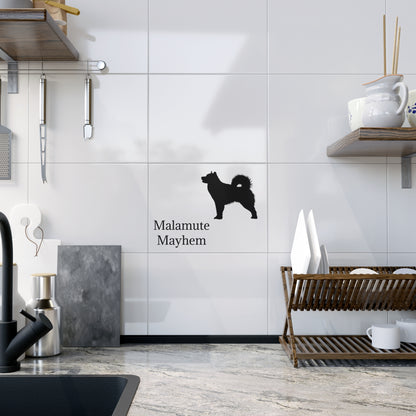 Malamute Mayhem Ceramic Photo Tile