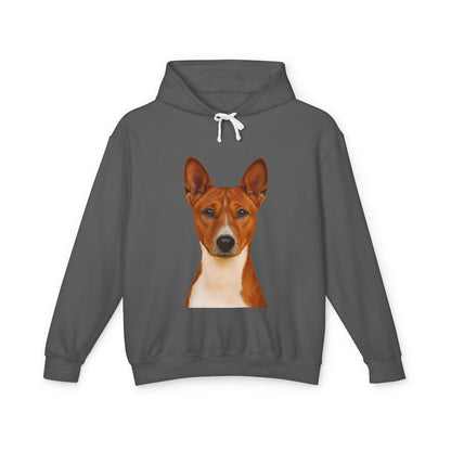 Basenji Head Unisex Lightweight Hoodie