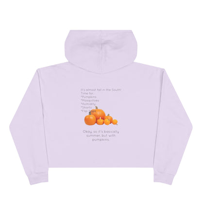 Fall In The South Women's Crop Hoodie