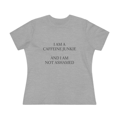 Caffeine Junkie Women's Short Sleeve Crewneck Tee