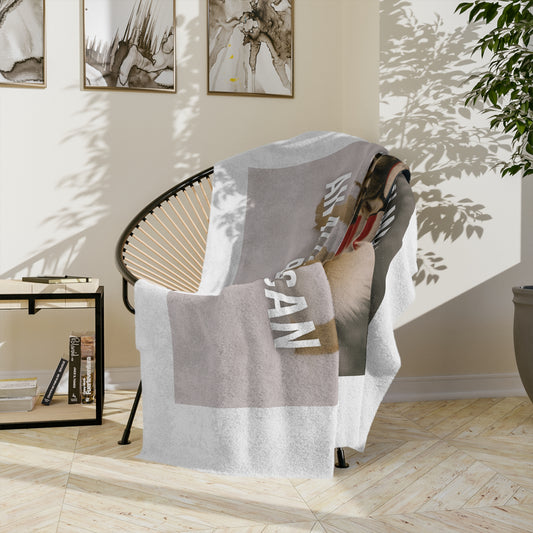 All-American Breed Velveteen Microfiber Blanket