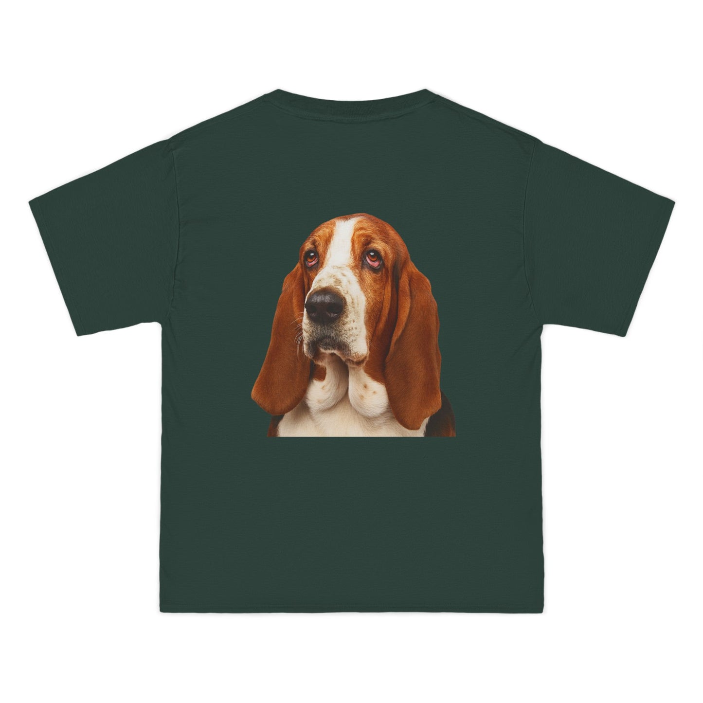 Basset Head Men's Short-Sleeve Crewneck Tee