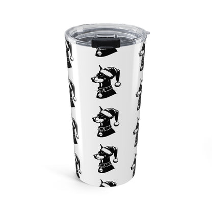 Santa Paws Doberman Tumbler