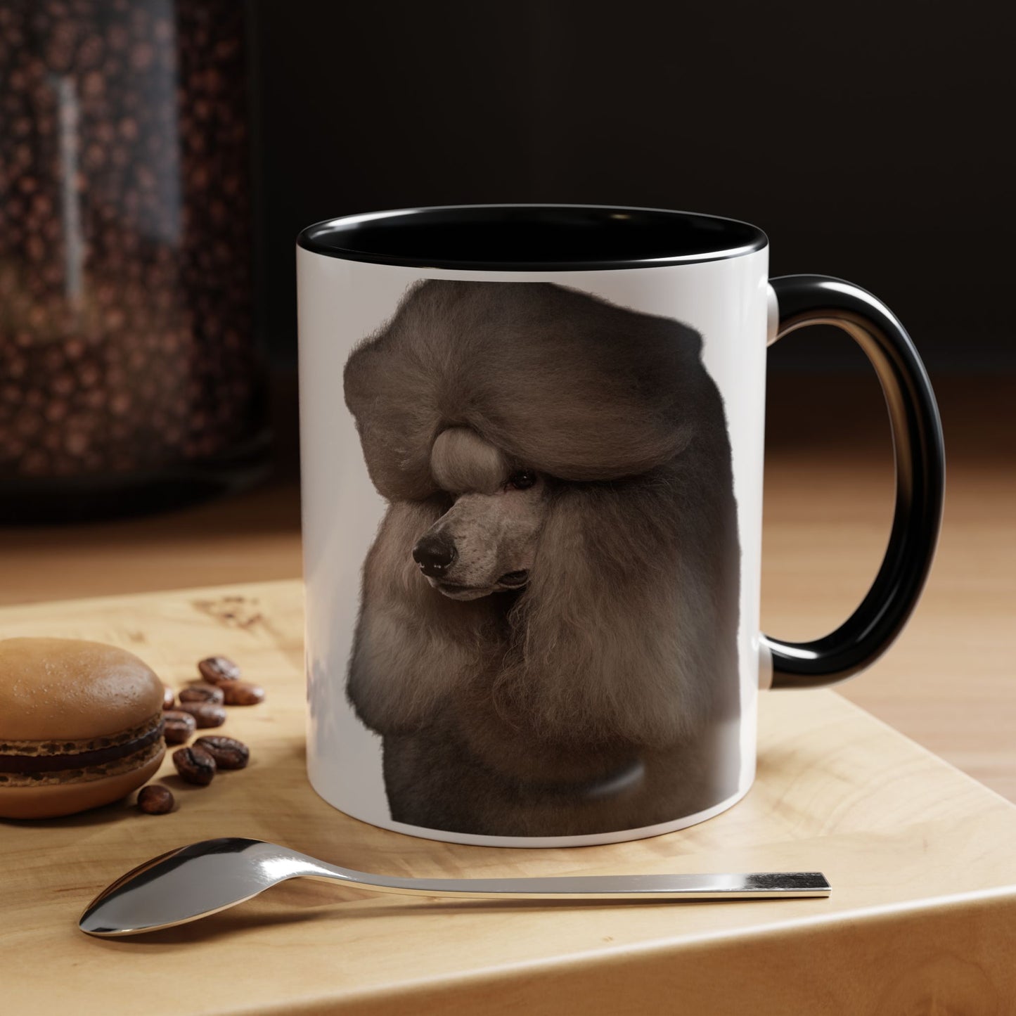 Poodle Head 2-Tone Coffee Mug
