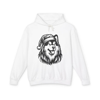 Santa Paws Malamute Unisex Lightweight Hoodie