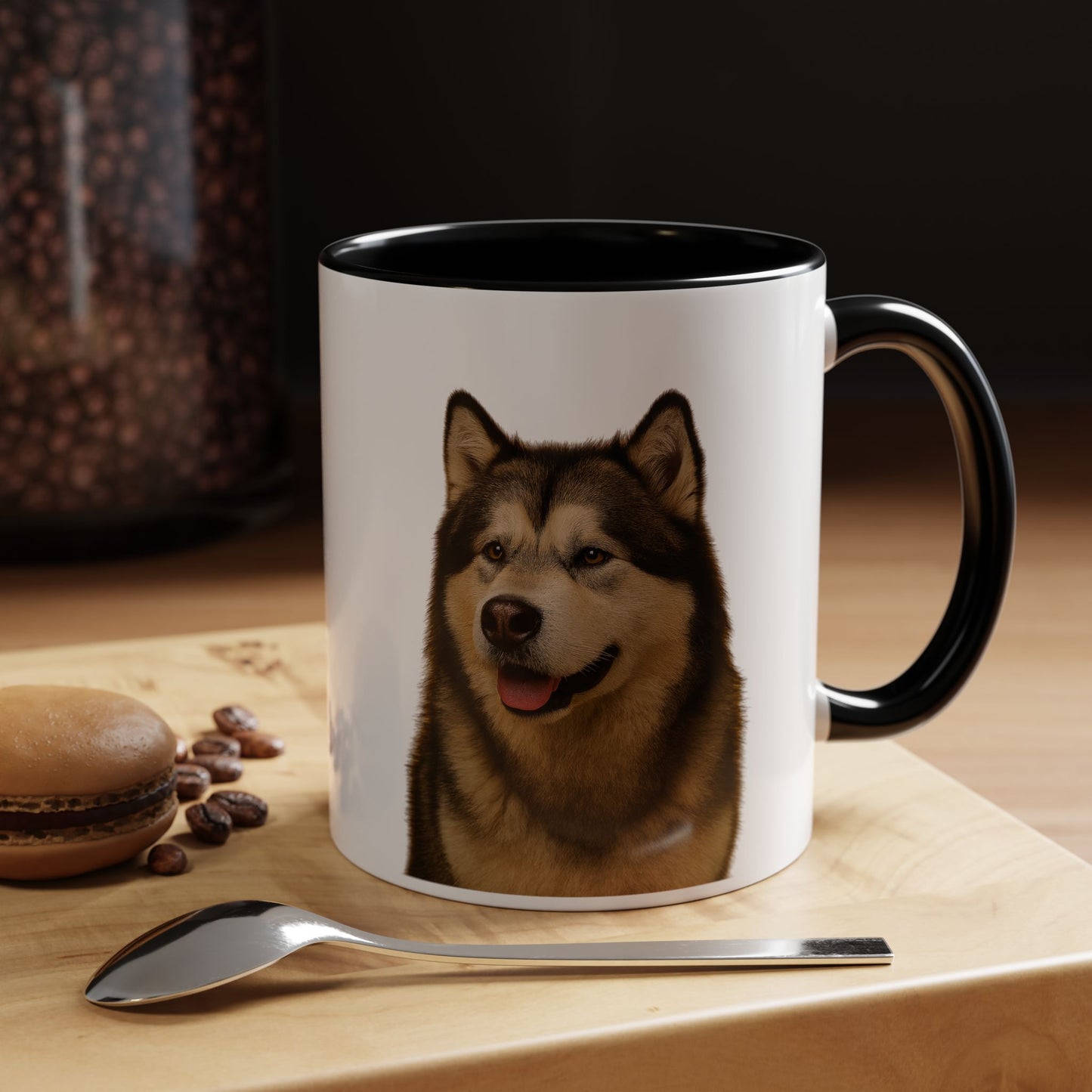 Malamute Head 2-Tone Coffee Mug