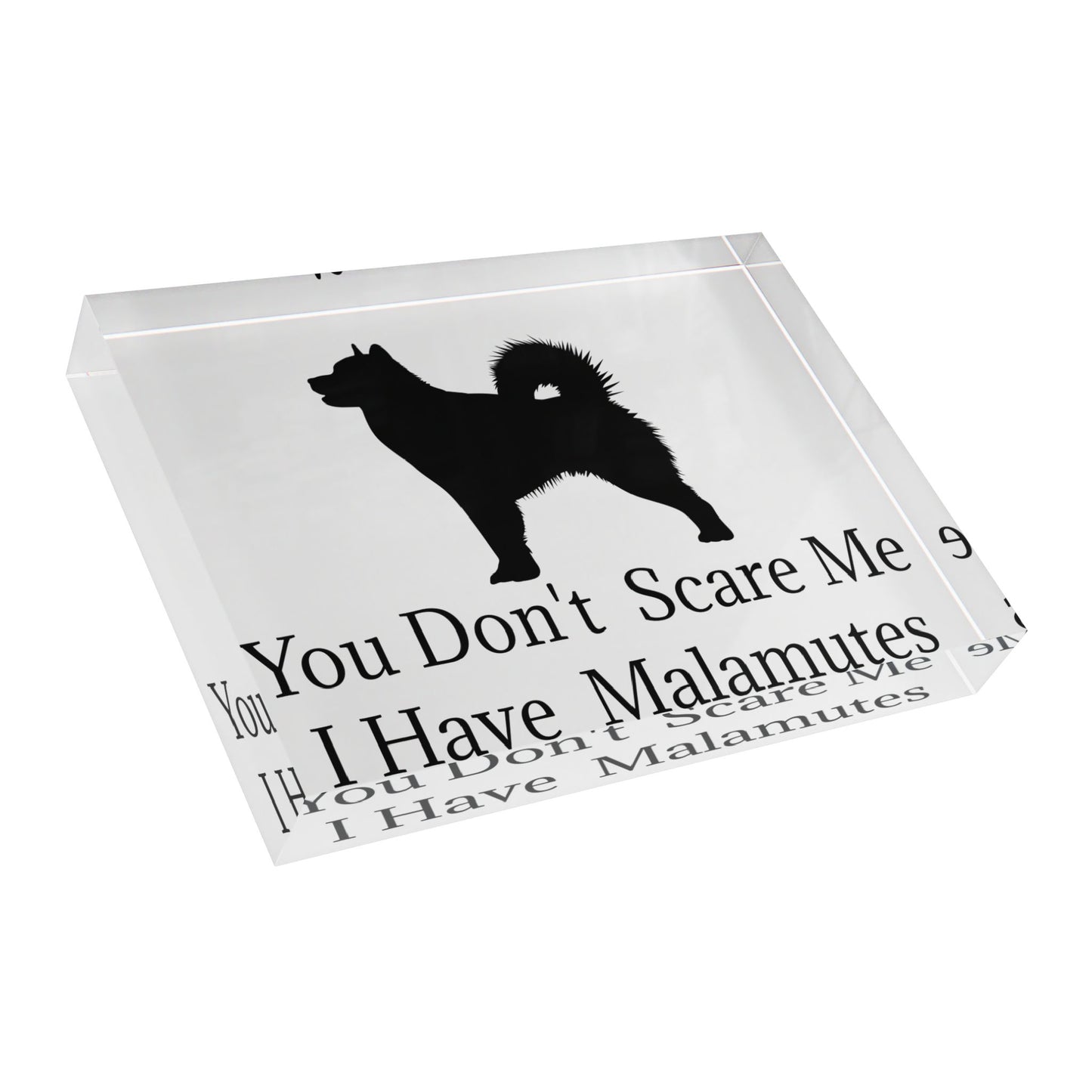 You Don't Scare Me Acrylic Photo Block