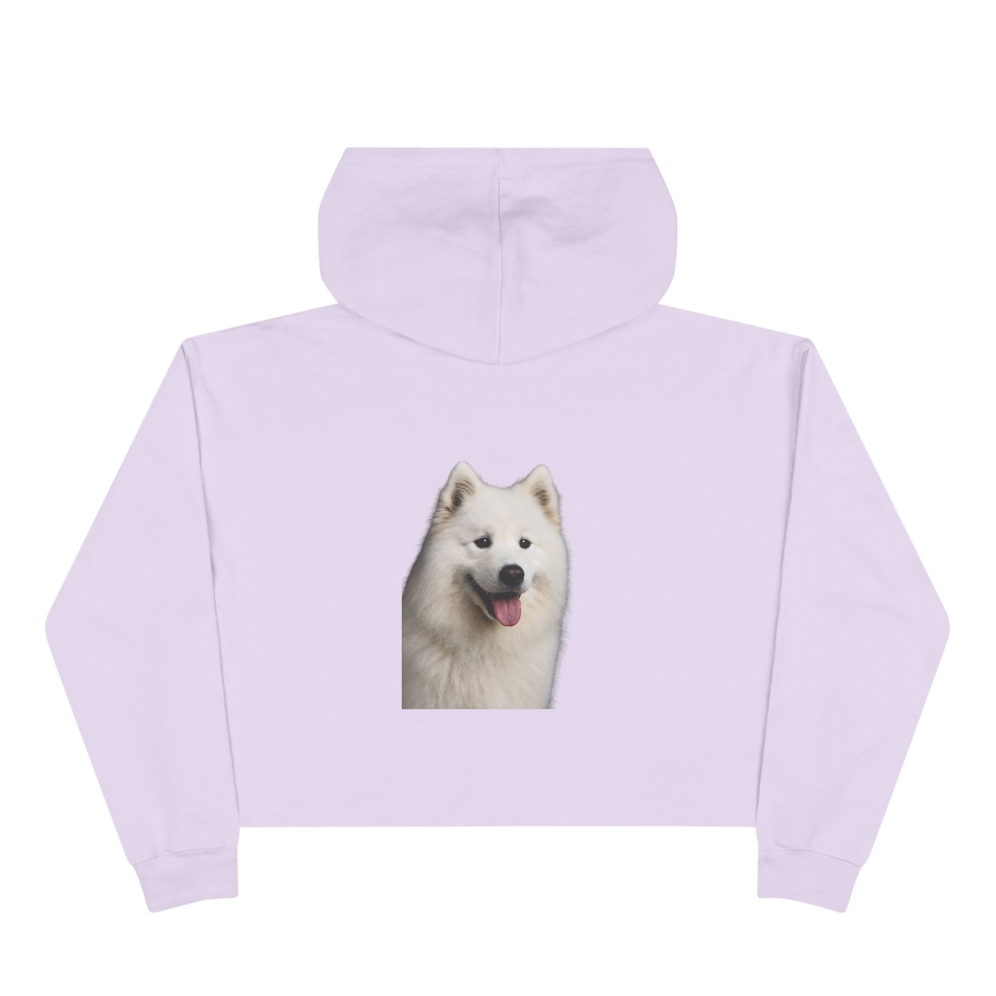 Samoyed Head Women's Crop Hoodie