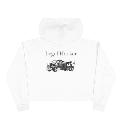 Legal H**ker Heavy Tow Truck Women's Crop Hoodie