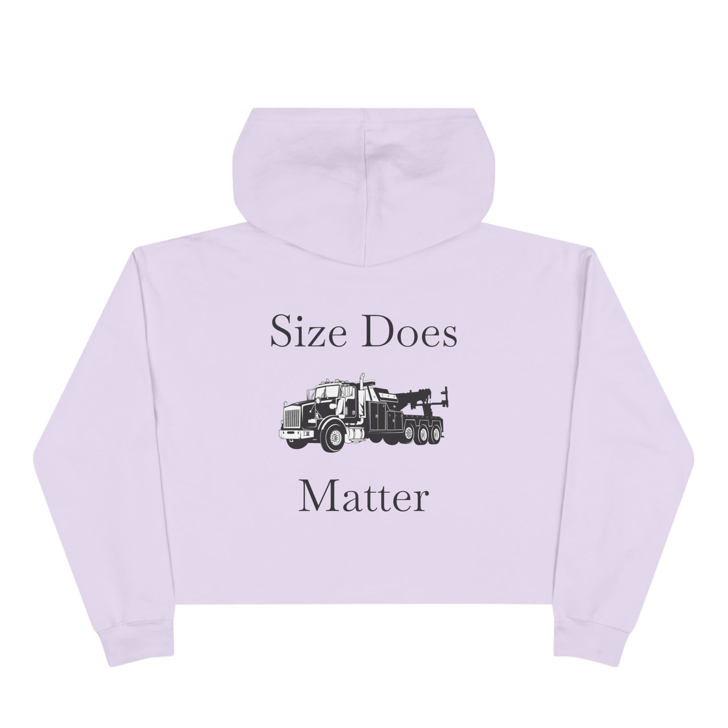 Size Does Matter Women's Crop Hoodie