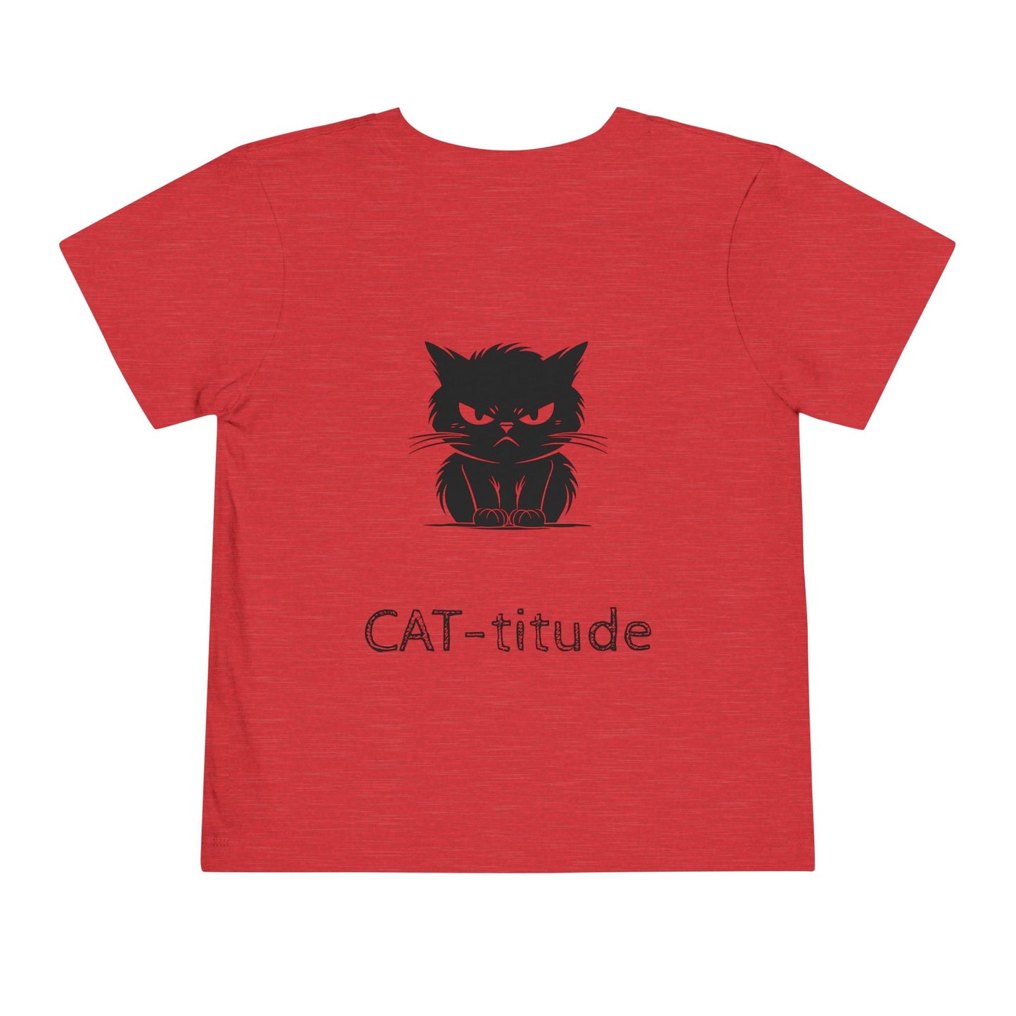 CAT-titude Toddler Unisex Short Sleeve Crewneck Tee