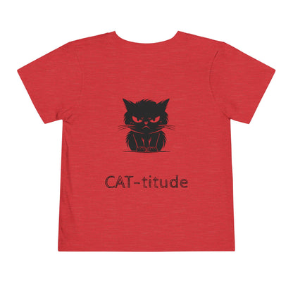 CAT-titude Toddler Unisex Short Sleeve Crewneck Tee