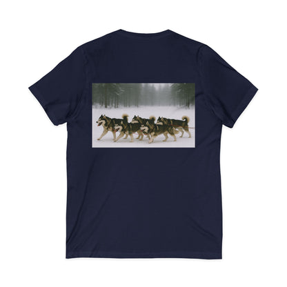 Mush On Unisex Short Sleeve V-Neck Tee