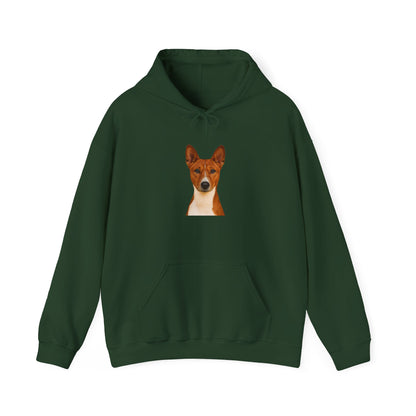 Basenji Head Unisex Hoodie